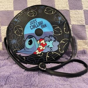 BNWT Disney Parks Exclusive Crossbody Bag Stitch Record “Just Chillax! Mix”